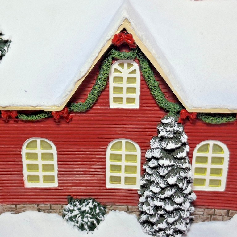 Hawthorne Thomas Kinkade Christmas Village “Christmas Cottage “, 2002