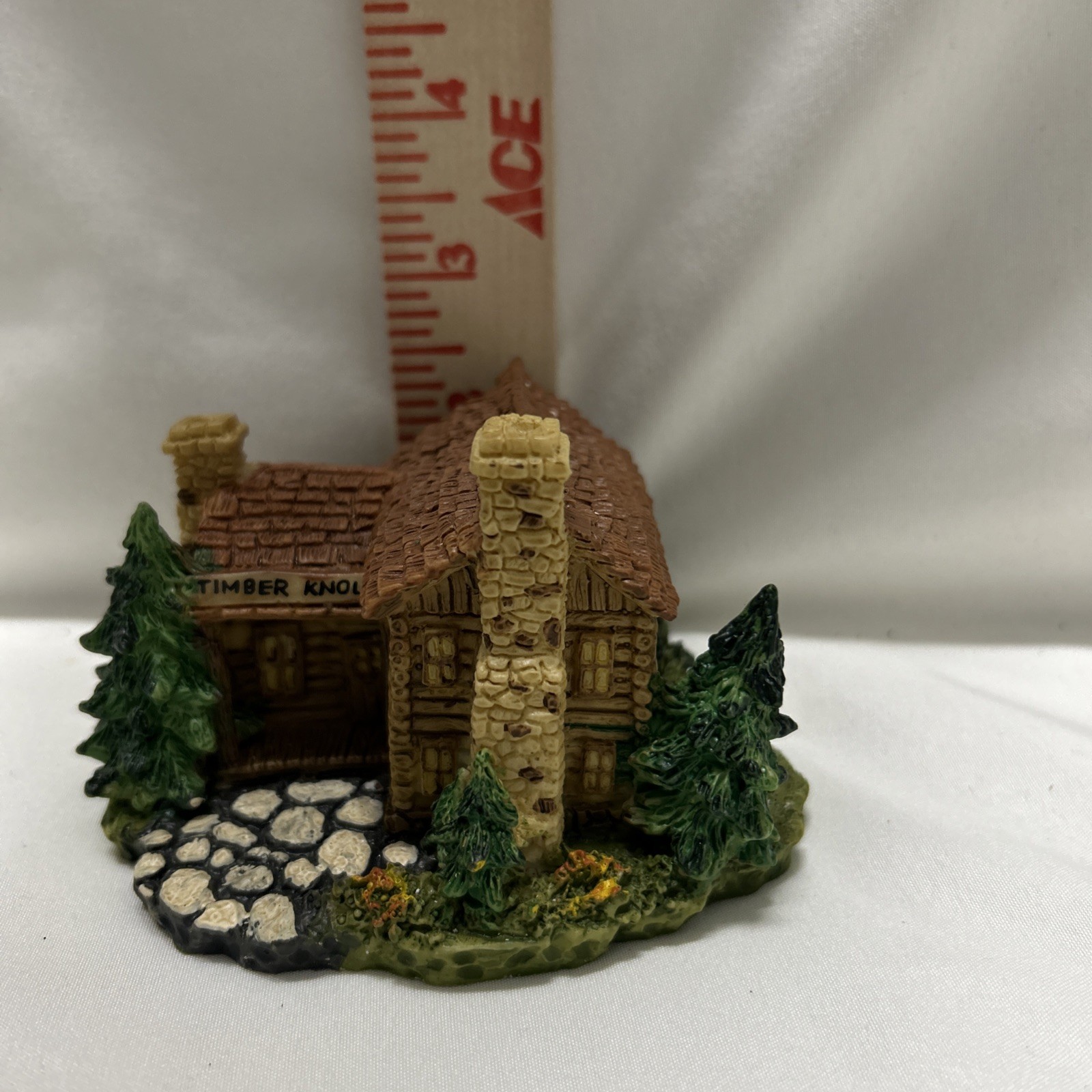 Department 56 New England Village Miniature Log Cabin 5937‑4 • 1987 • Taiwan