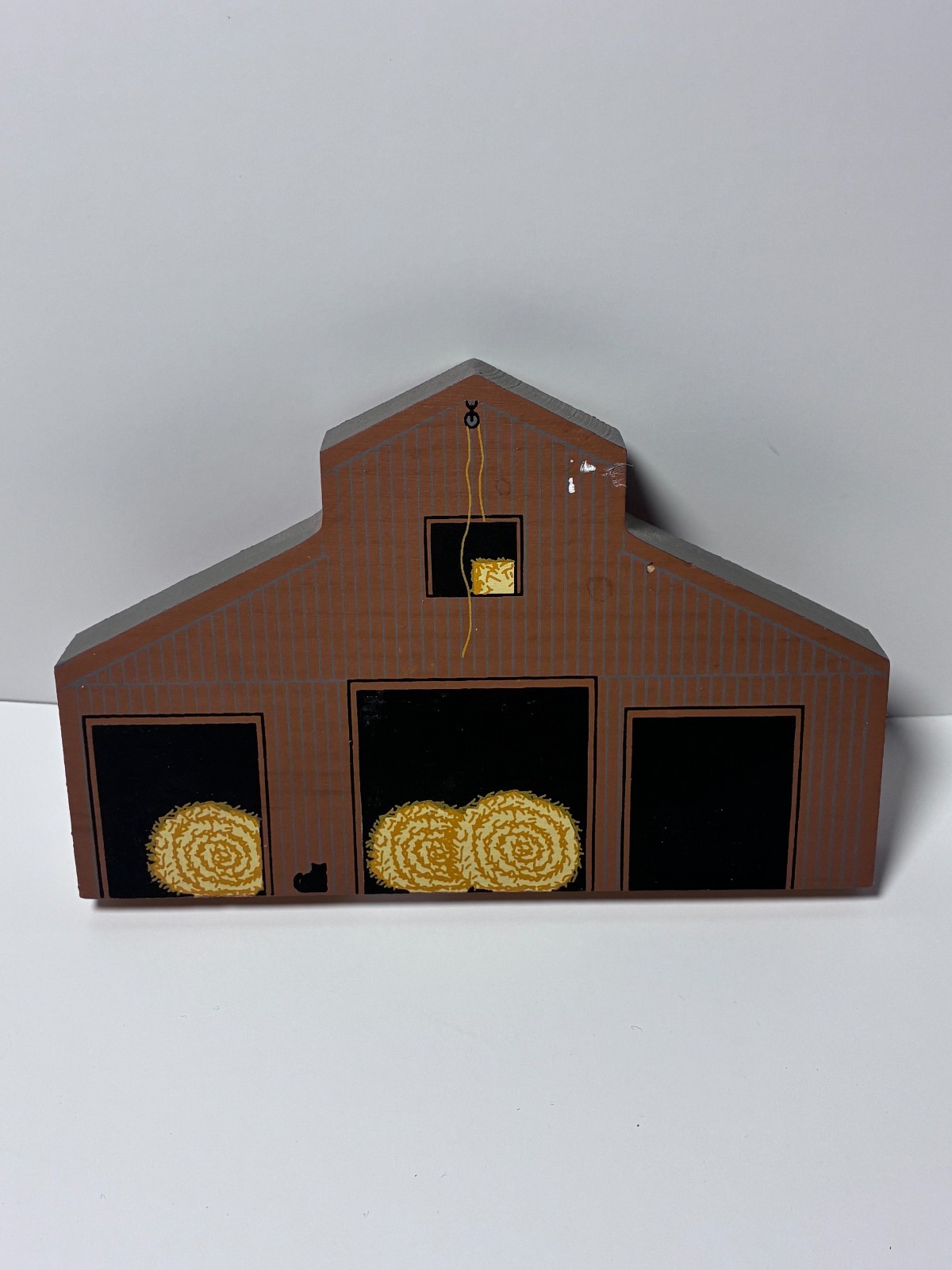 1992 Cat’s Meow Village Southern Crib Barn American Barn Series Faline Signed