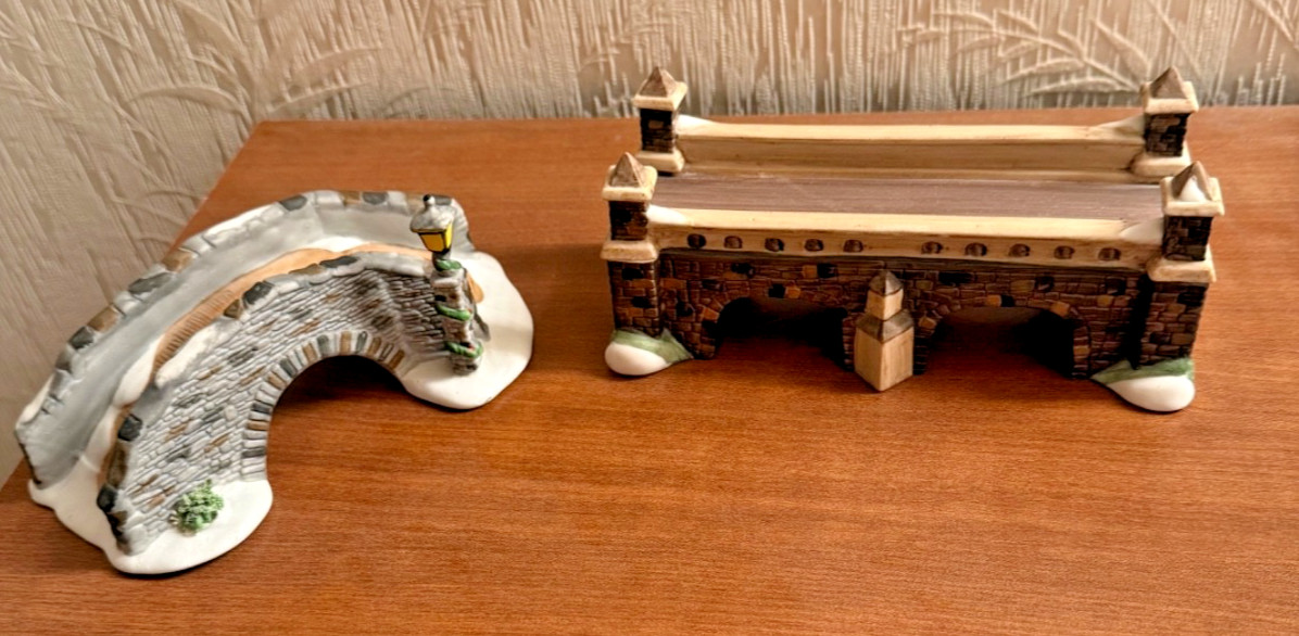 Dept 56 Heritage Village Accessory – LOT of 2 Bridges