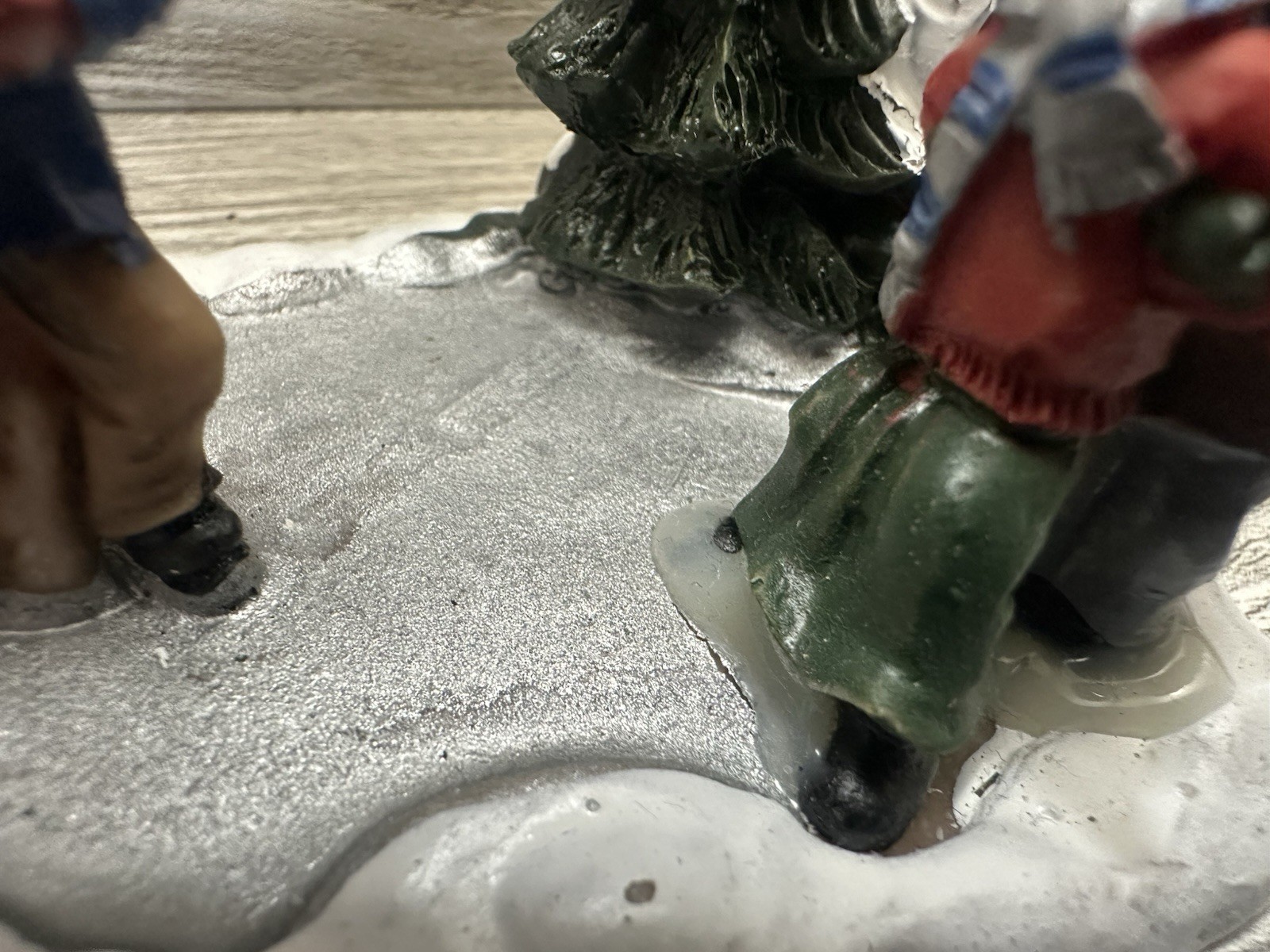 Children SMALLER SCALE Christmas Village Figurines Set Of 2 For Christmas Villag