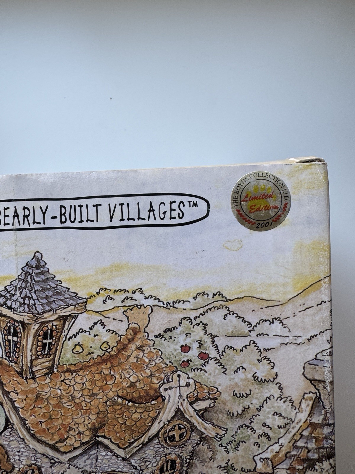 Boyds Bearly-Built Villages Town Cathedral 19026 Limited Edition Vintage 2001