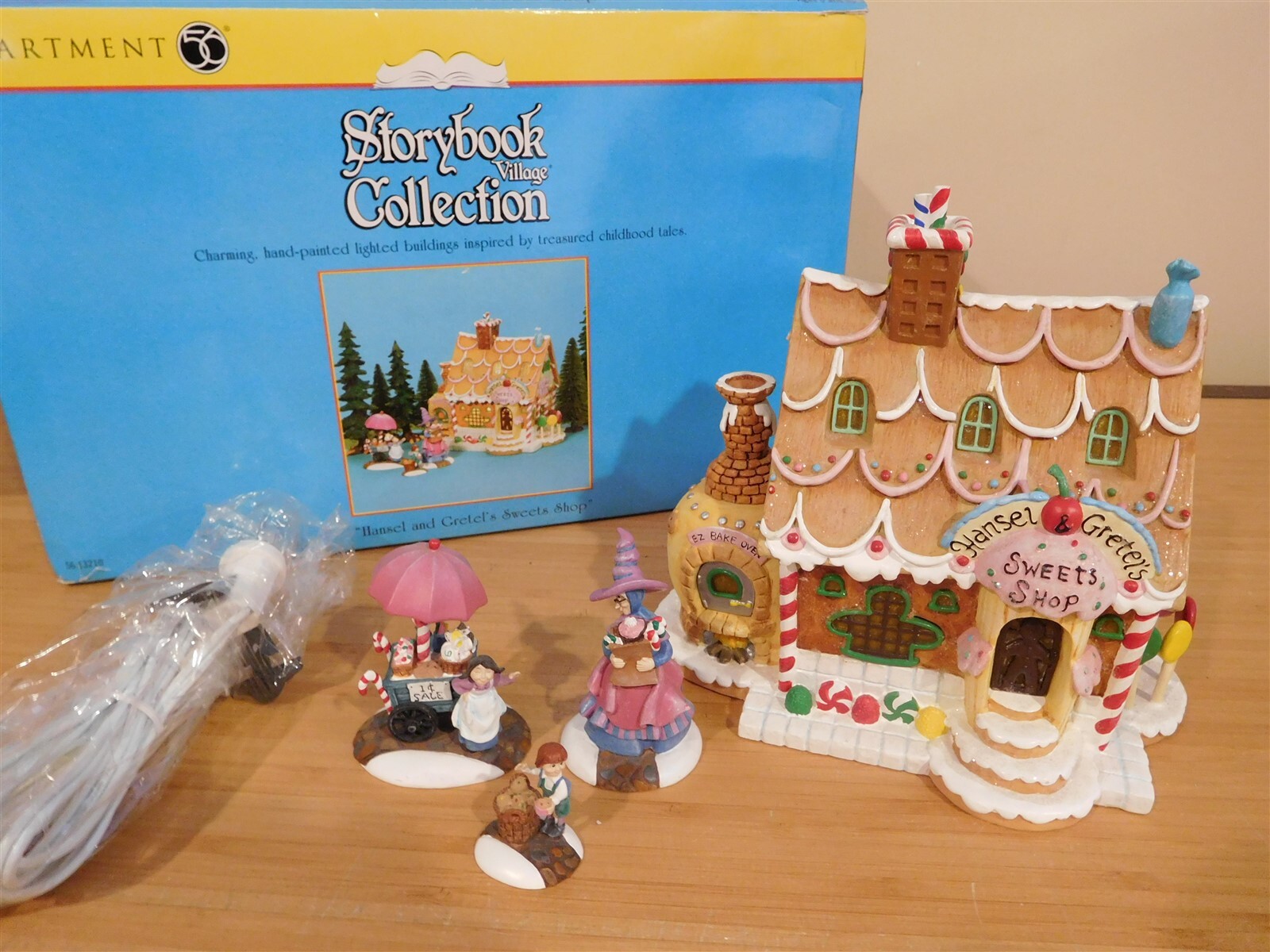 Dept 56 Storybook Village – Hansel & Gretel’s Sweets Shop – Set of 4 – MIB