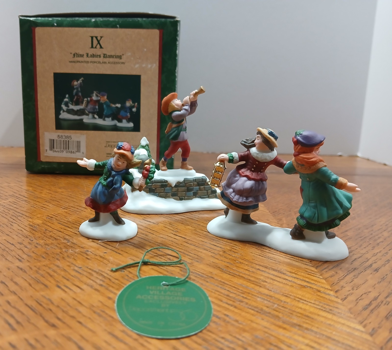 12 Days Of Christmas 9 Ladies Dancing Dickens Village Department 56 Figurines
