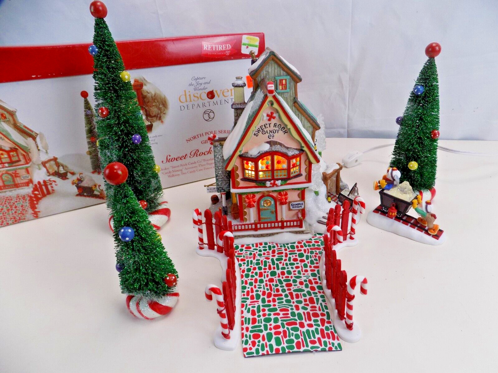 Dept. 56 2000 North Pole Sweet Rock Candy Co. #56.56725 Gift Set Complete