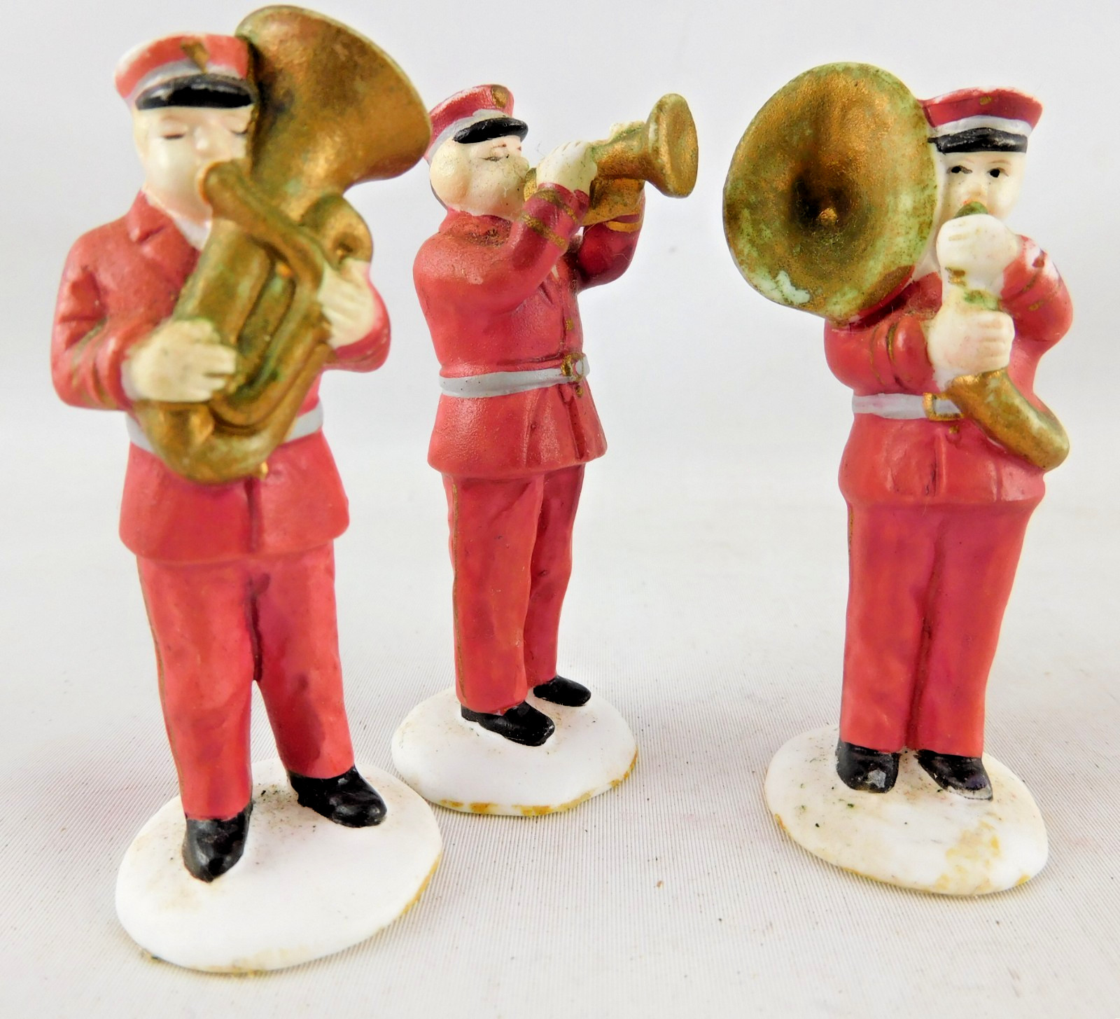 Vtg Dept 56 Salvation Army Band 6 Pcs Porcelain Heritage Village Taiwan 5985-4