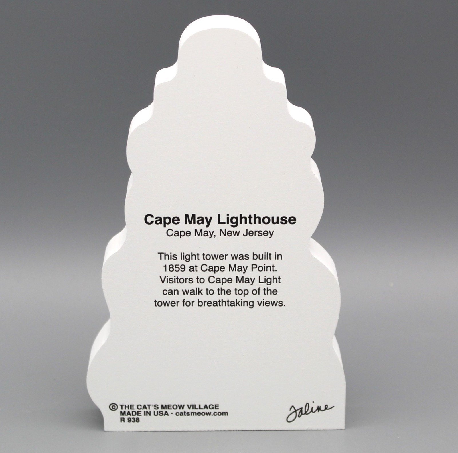 Cat’s Meow Village Keepsake New Jersey Cape May Lighthouse #R938 Shelf-Sitter