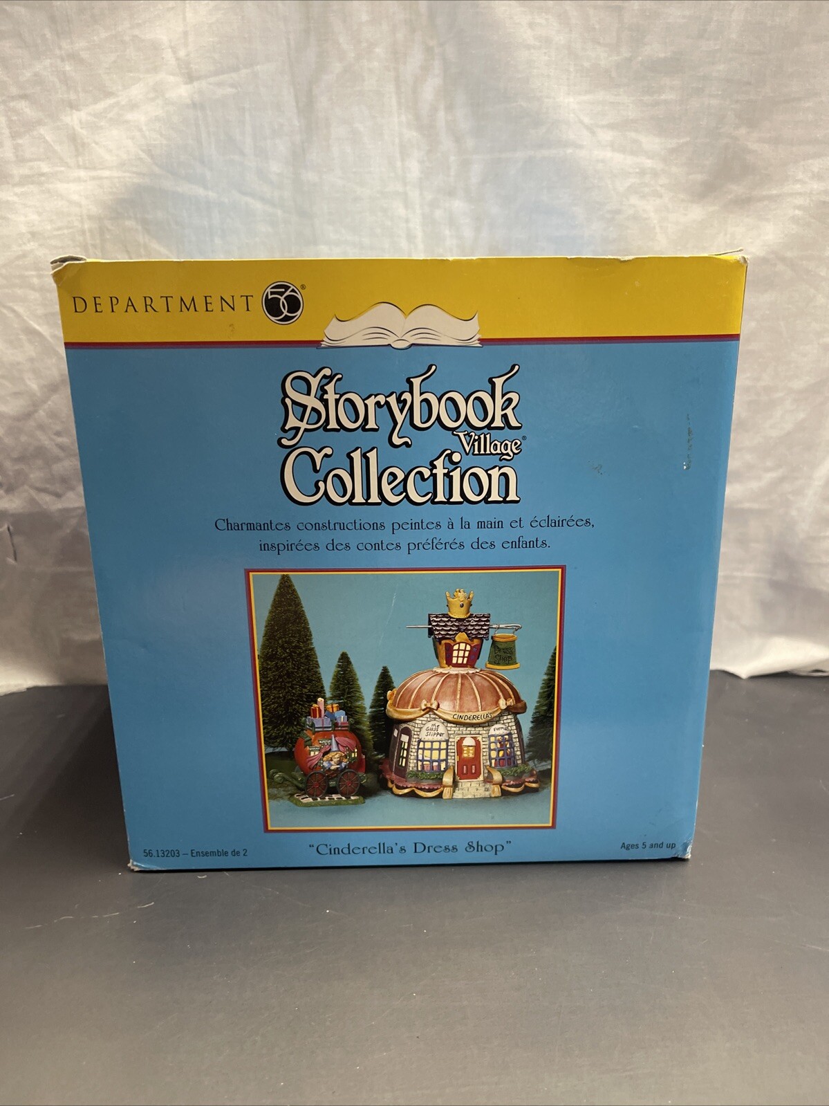 Dept 56 Cinderella’s Dress Shop Storybook Village Collection 2001 FREE SHIP C2