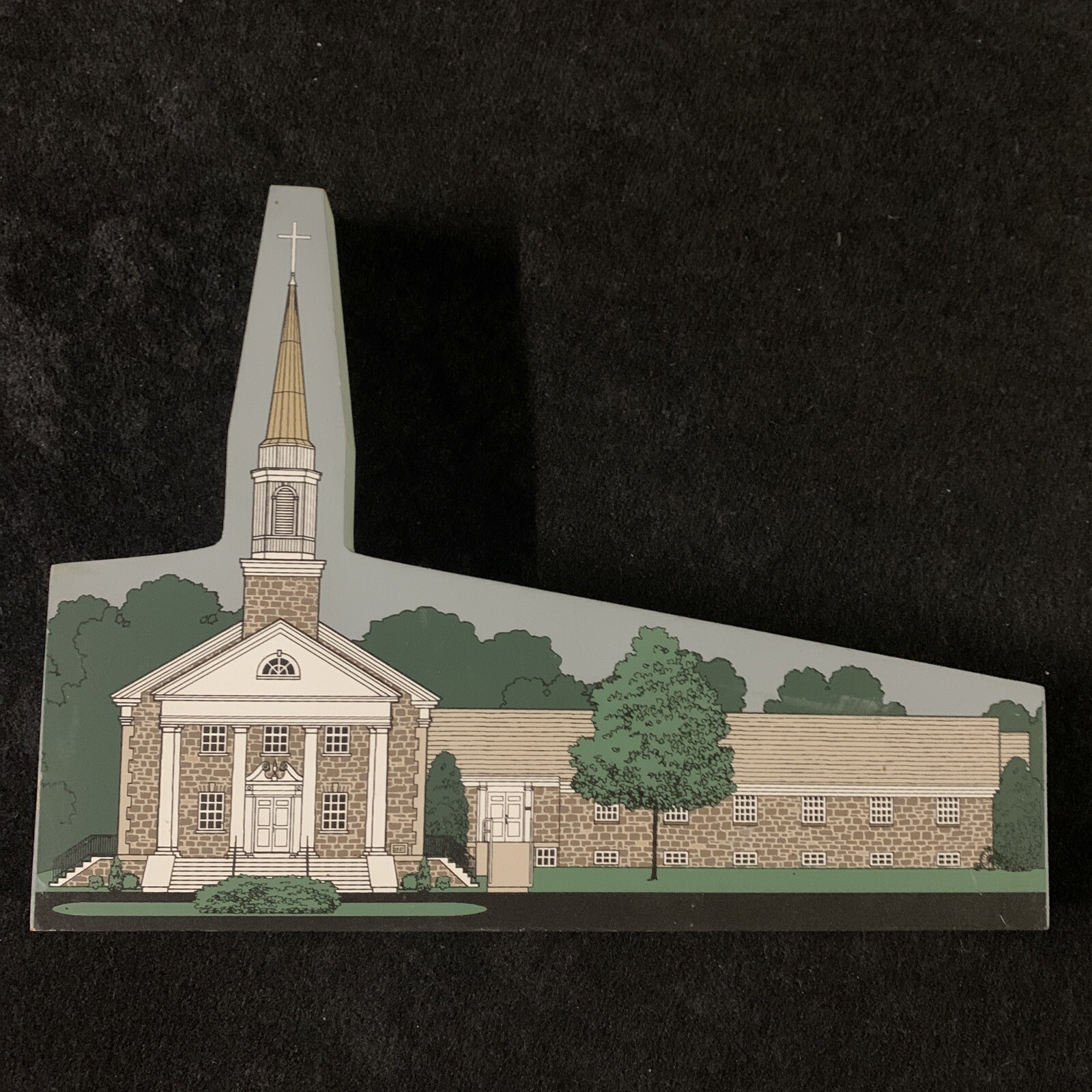 St Johns Evangelical Church Sumneytown PA Wood Building Shelf Sitter 1999. Nice!