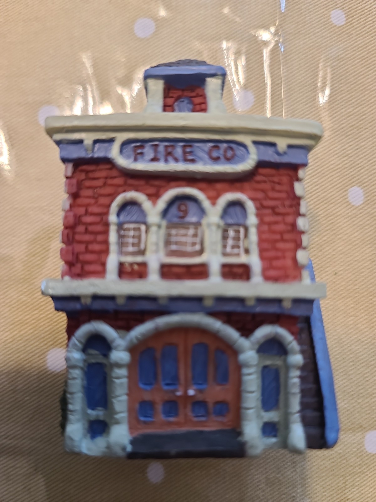 Lemax-Style Fire Co. Fire Station Christmas Village Miniature Building