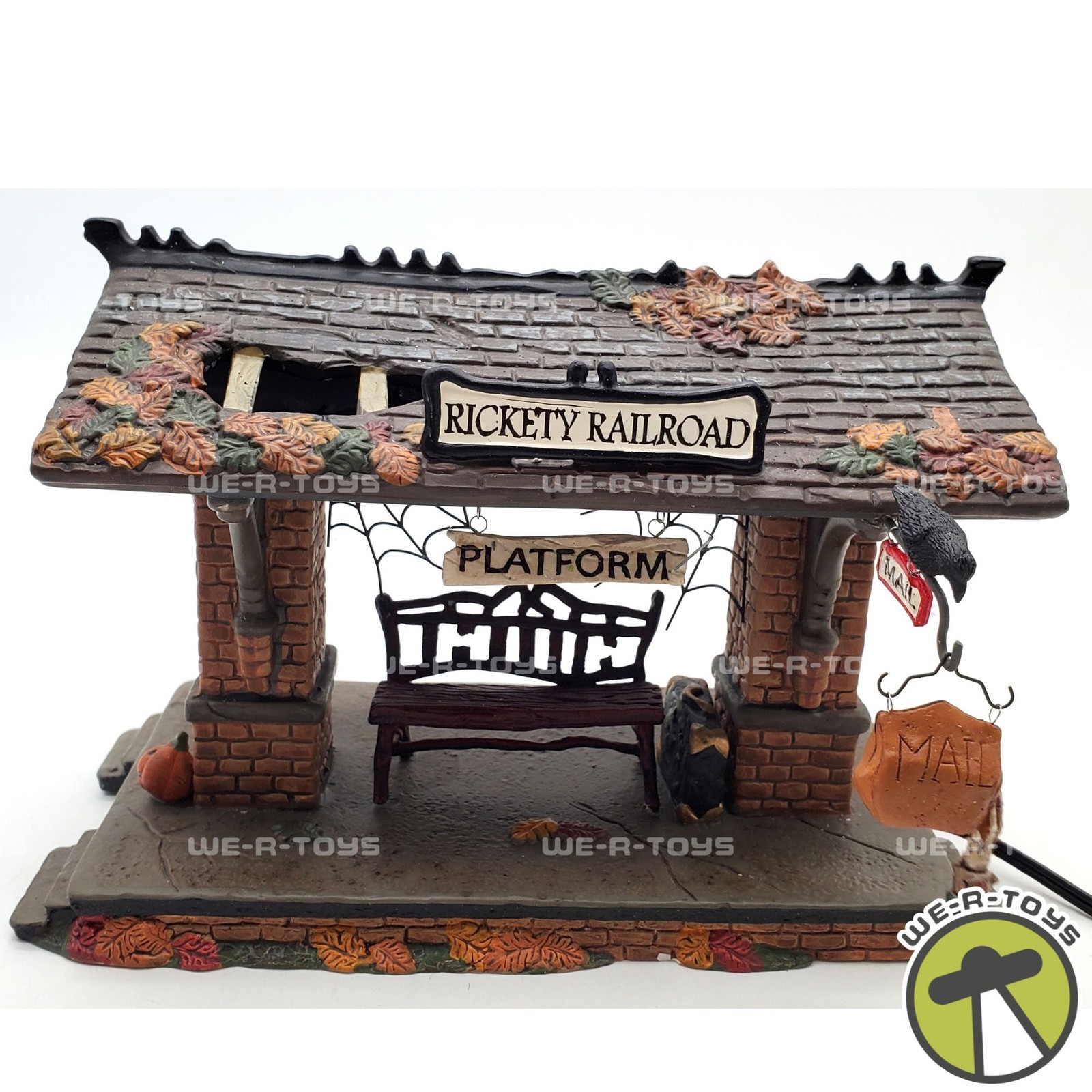 Department 56 Snow Village Halloween Rickety Railroad Platform NEW