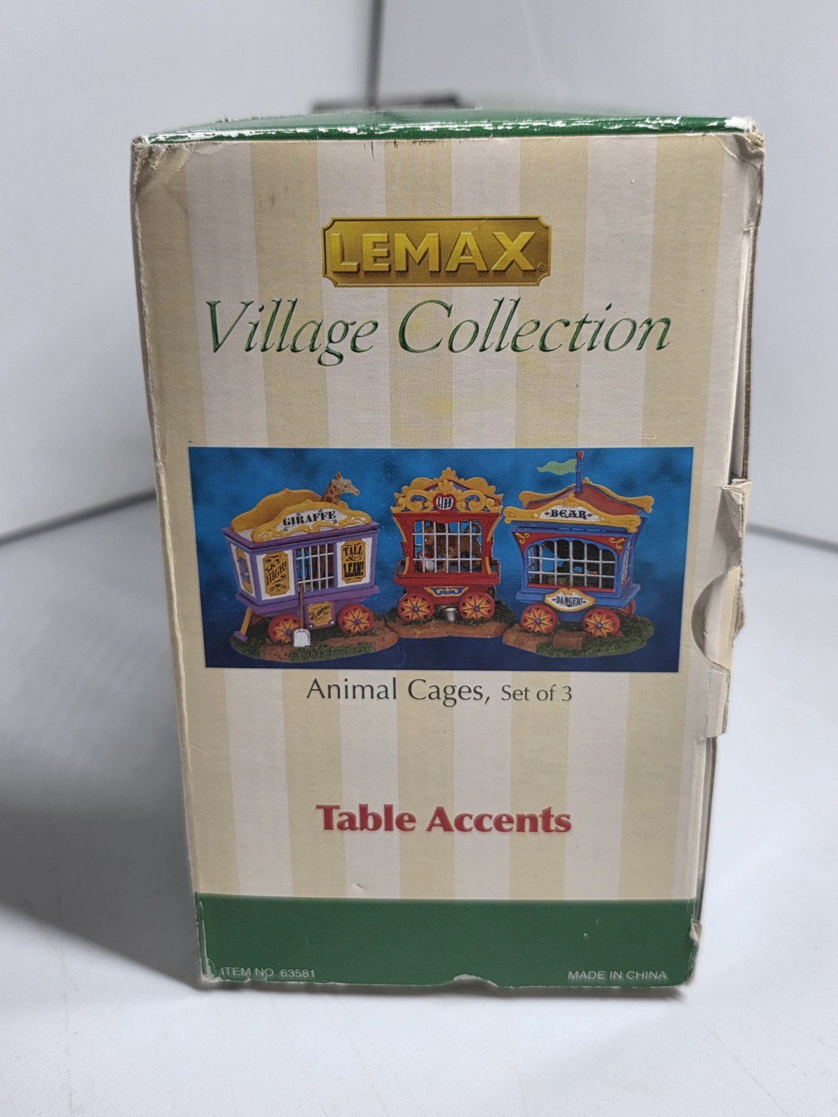 Vintage 2006 Lemax Village Collection Circus Animal Cages and Wagon Table Accent