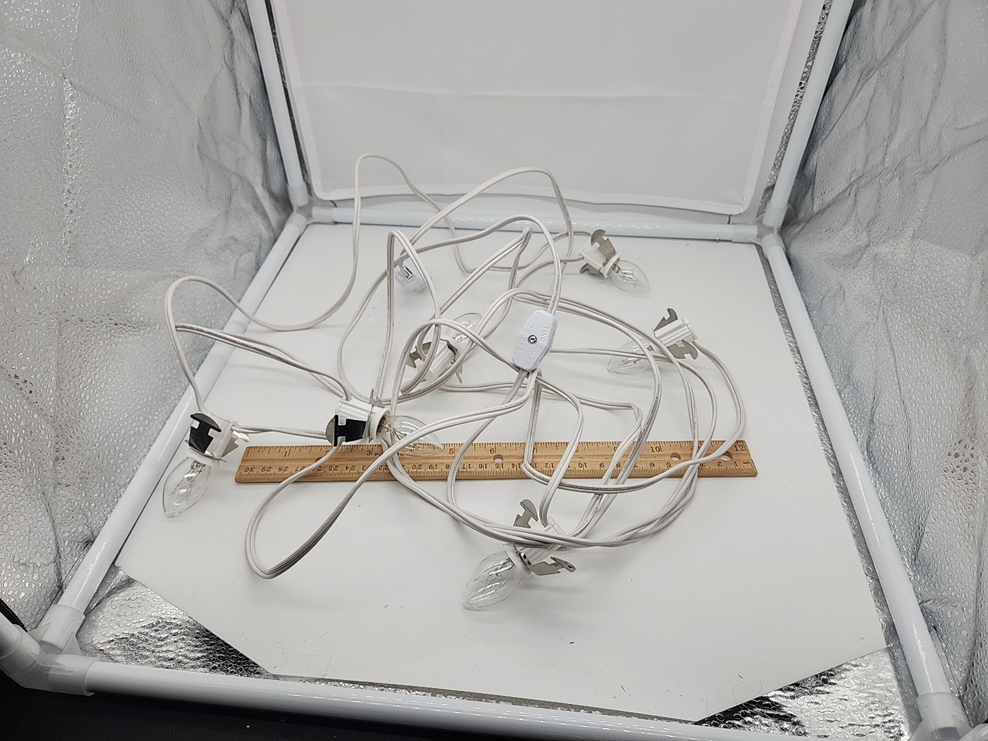 Department 56 Lemax Villages Porcelain String Light 6 Head Attachment Plug In