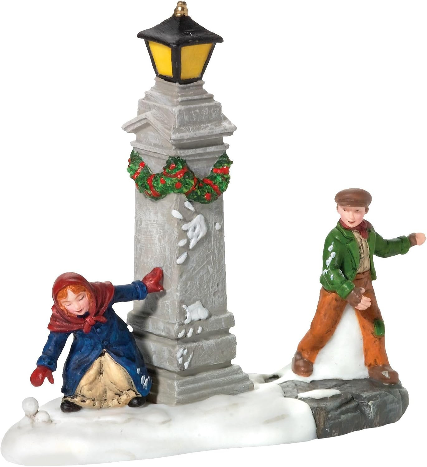 Dickens’ Village Accessories Snowball Fun Figurine, 3.5 Inch, Multicolor