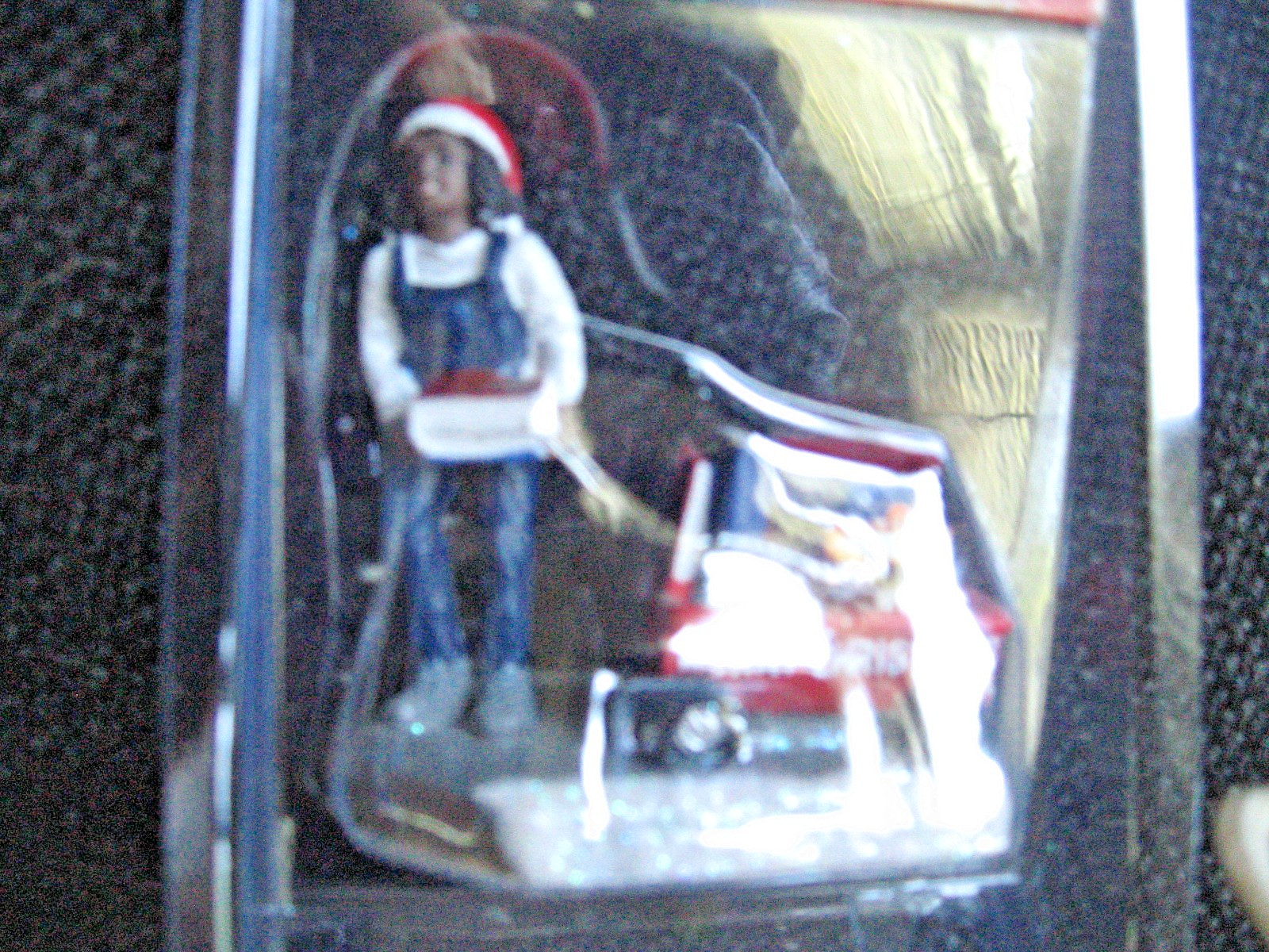 St. Nicholas Square Christmas Village Figurine Display Book Wagon NIP