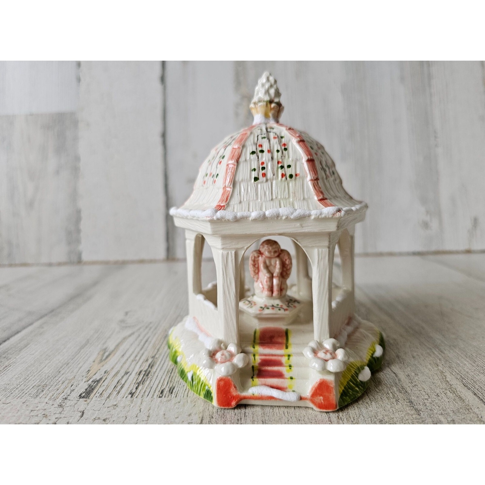 Walter brockmann gazebo Angel Cherub village vintage rare accessory covered buil