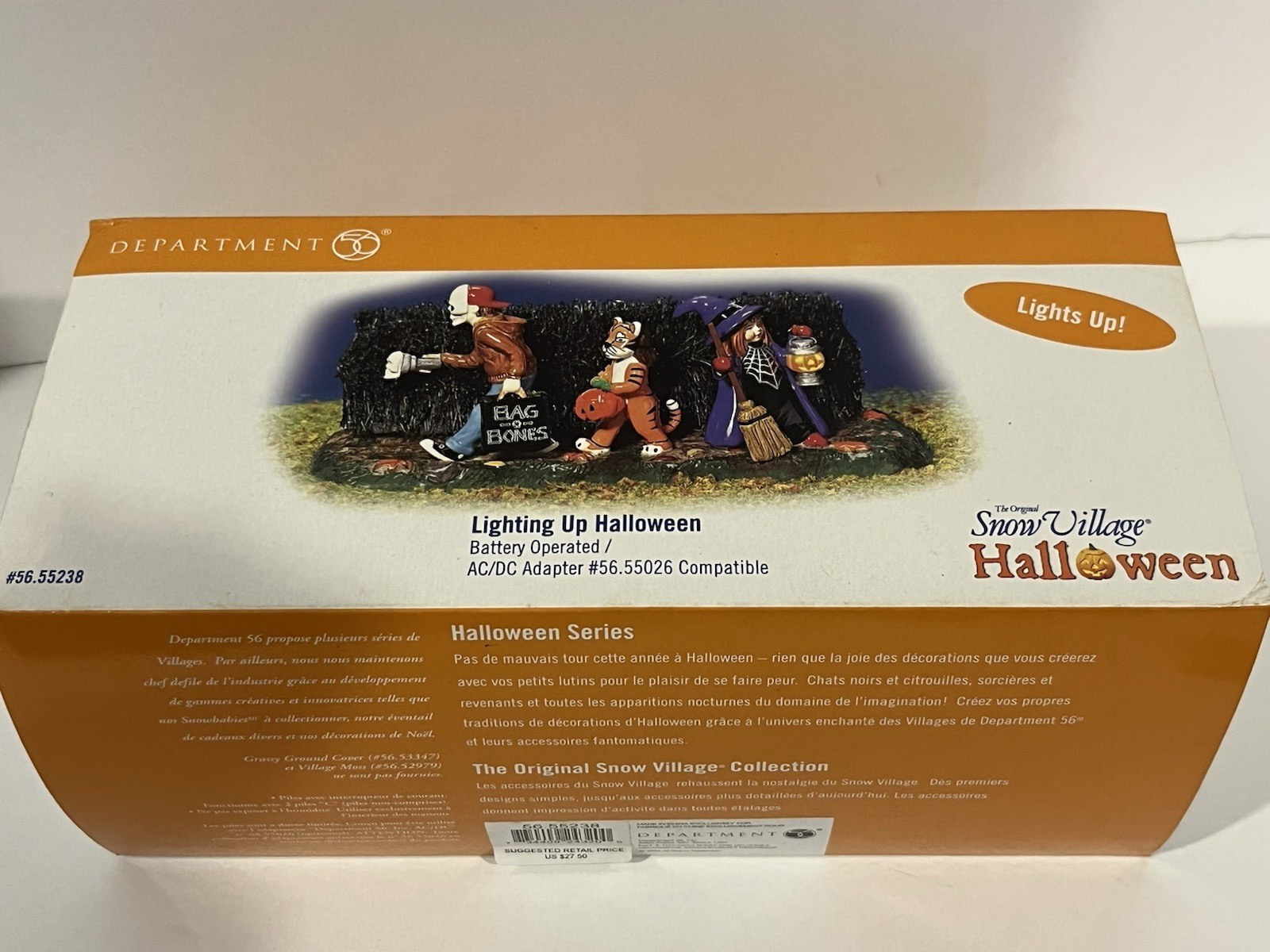 Department 56 Snow Village Lighting Up Halloween #55238 NIOB 2003 Trick or Treat
