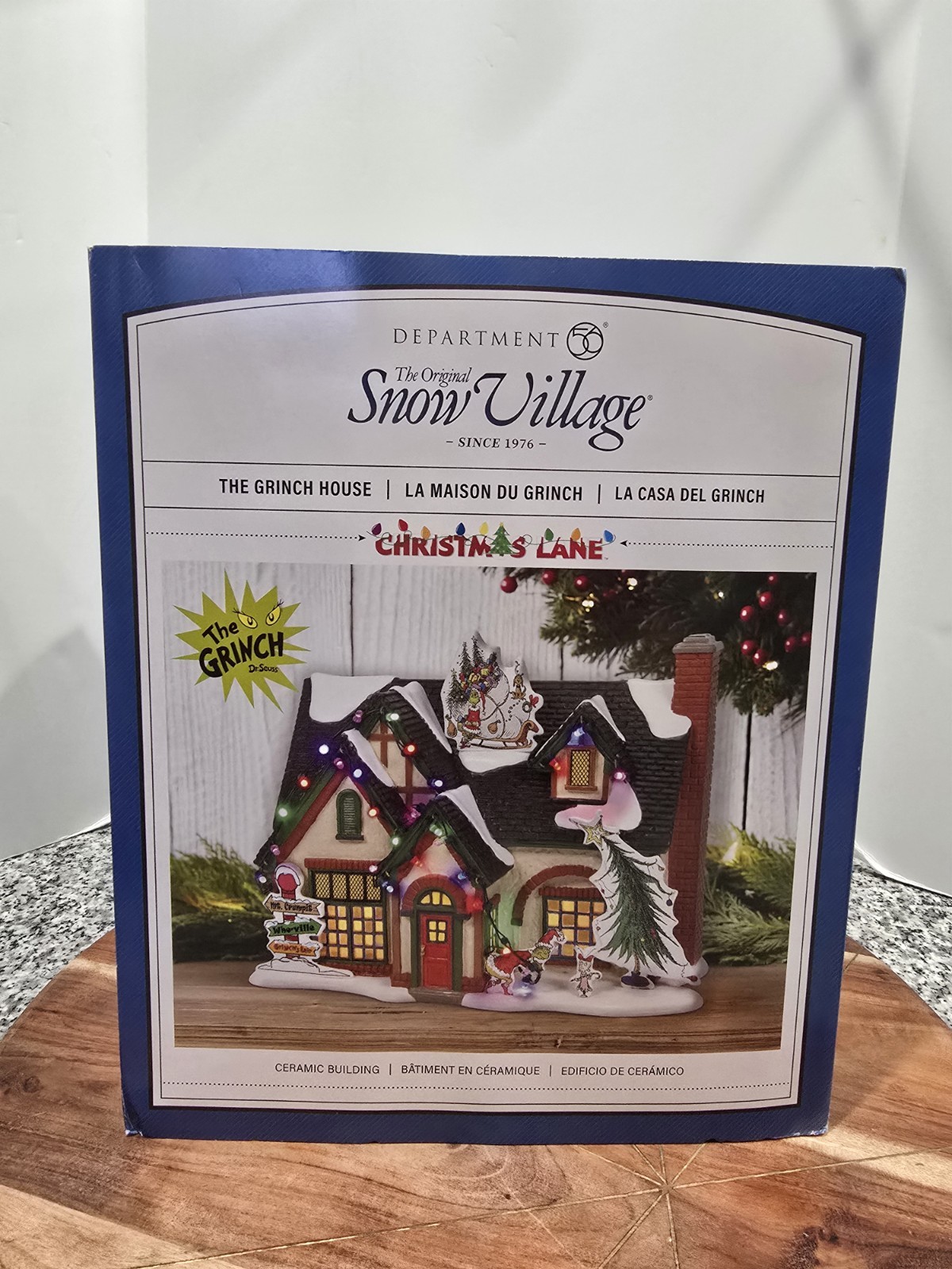 Dept 56 THE GRINCH HOUSE Snow Village Christmas Lane 6011416 BRAND NEW IN BOX
