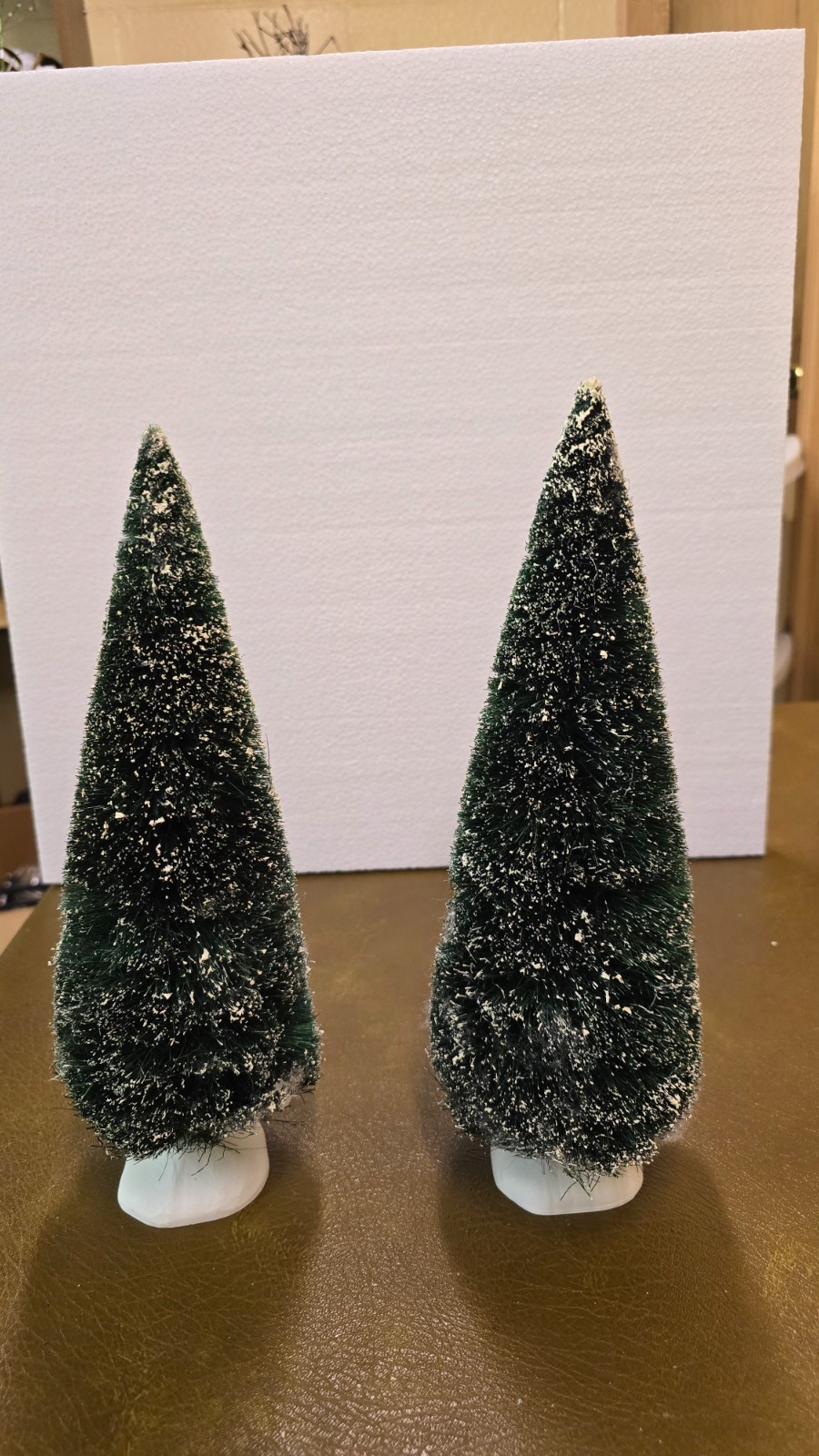 Dept 56 Frosted Topiary Tree Set of 2