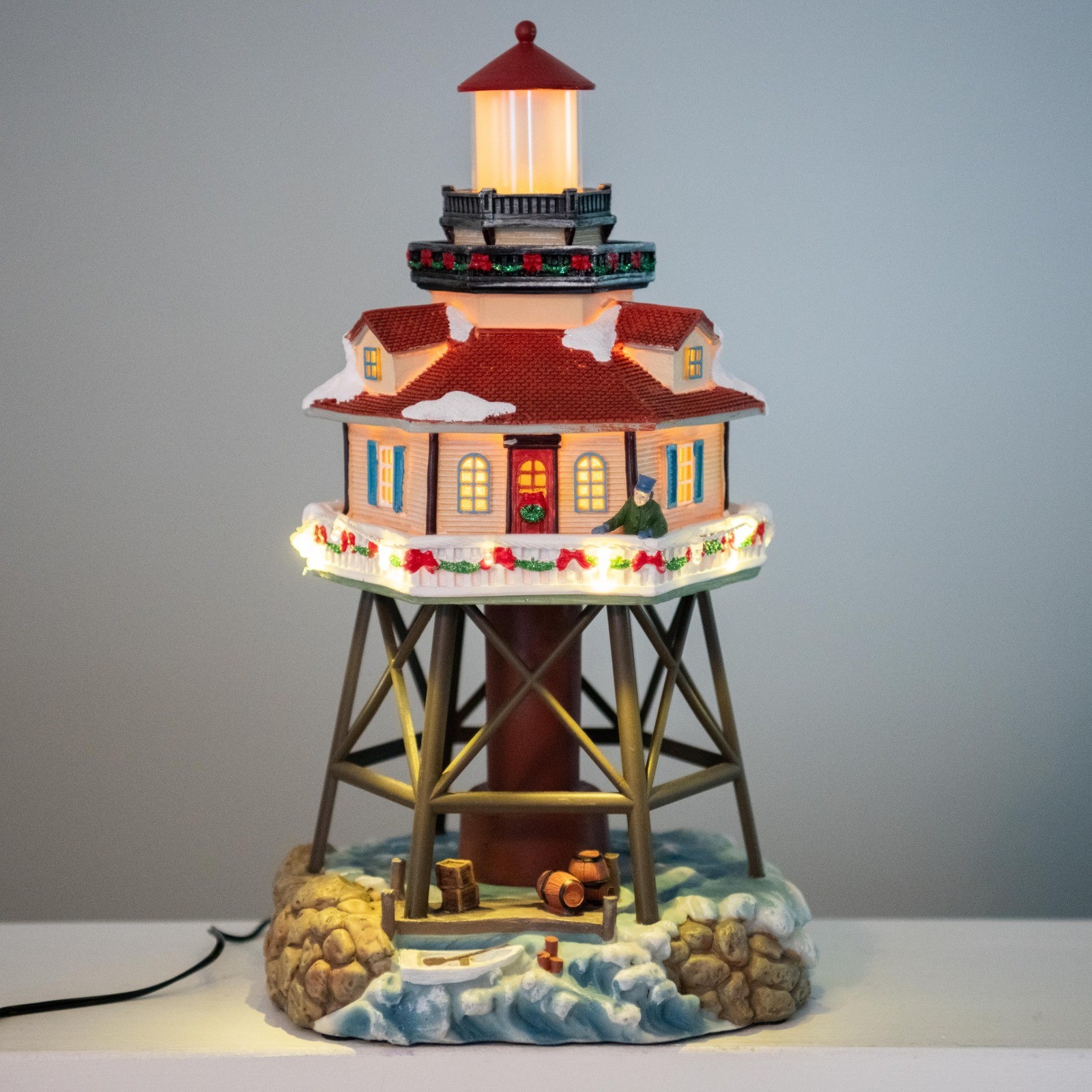 Carole Towne 2024 Margi’s Light at the Shore LED Lighthouse 5968053 Xmas Village