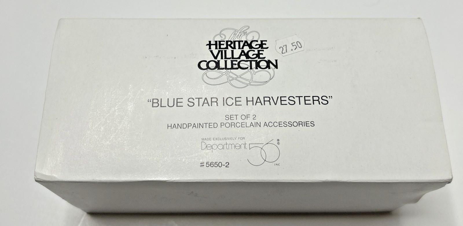 DEPT 56 HERITAGE VILLAGE SERIES “BLUE STAR ICE HARVESTERS”