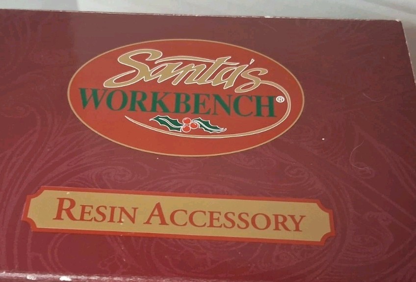 Santas Workbench Resin Accessory Ducks on Frozen Lake Pre-owned In Box