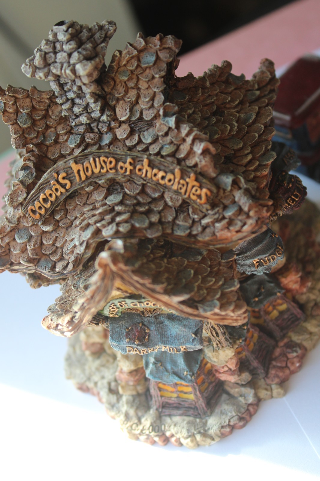 Boyds Bearly Built Villages Cocoas House Chocolate Village + Acc