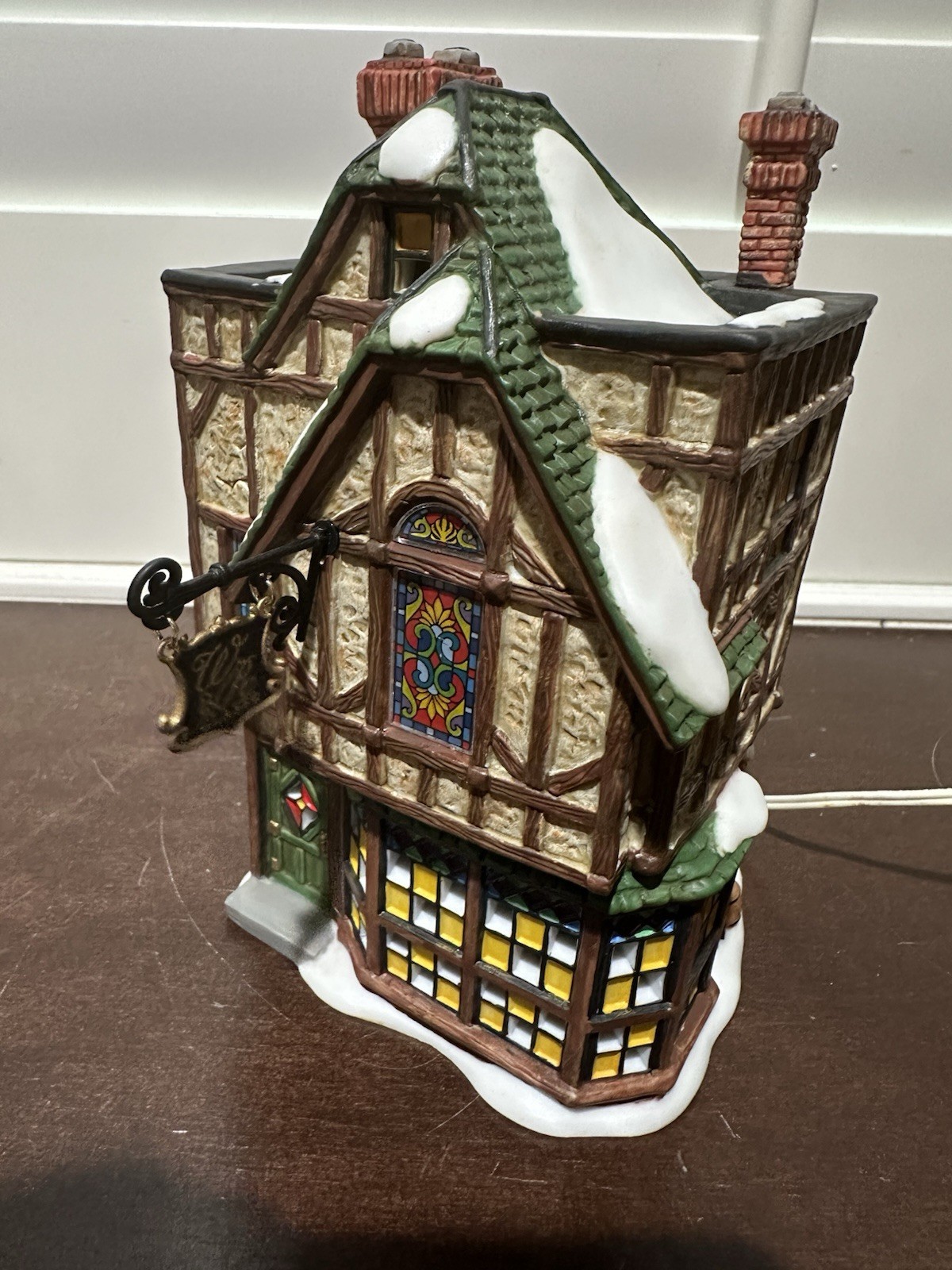 NEW Department 56 Dickens Village William & Robert Glaser, Stained Glass