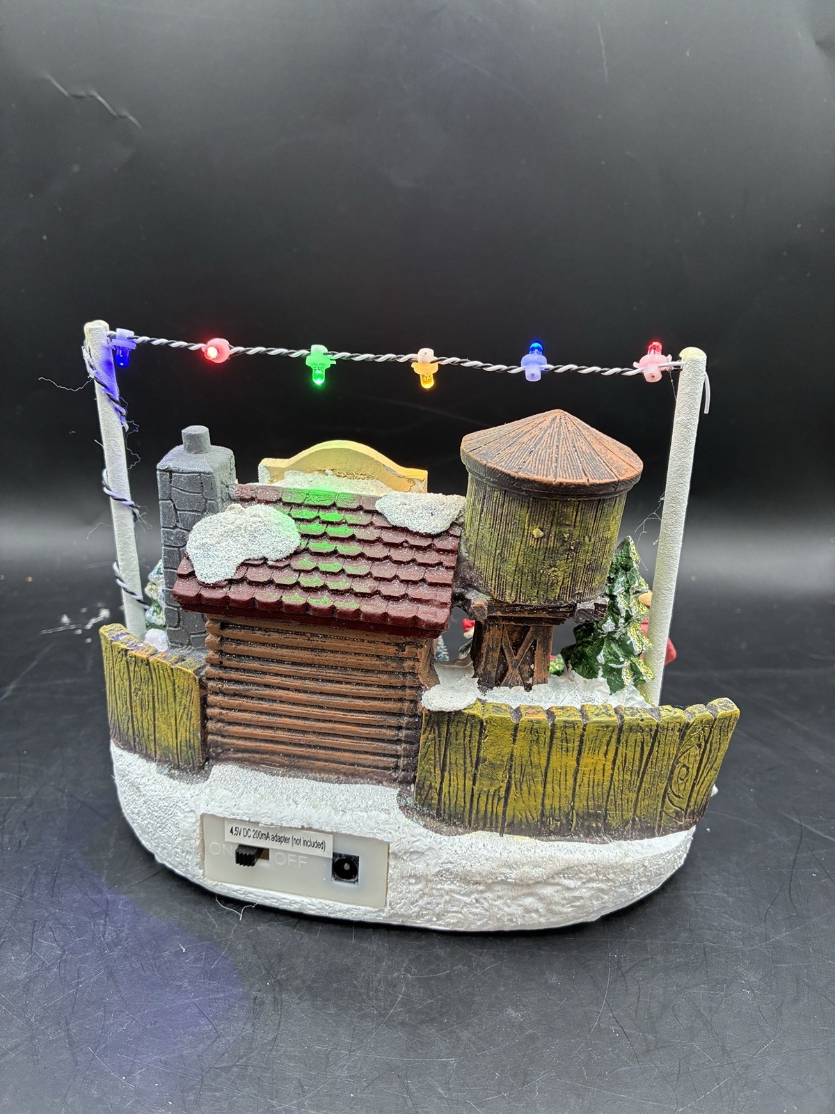 Rare Crosslight Tim’s Tree Farm Light Up Holiday Christmas Village Miniature