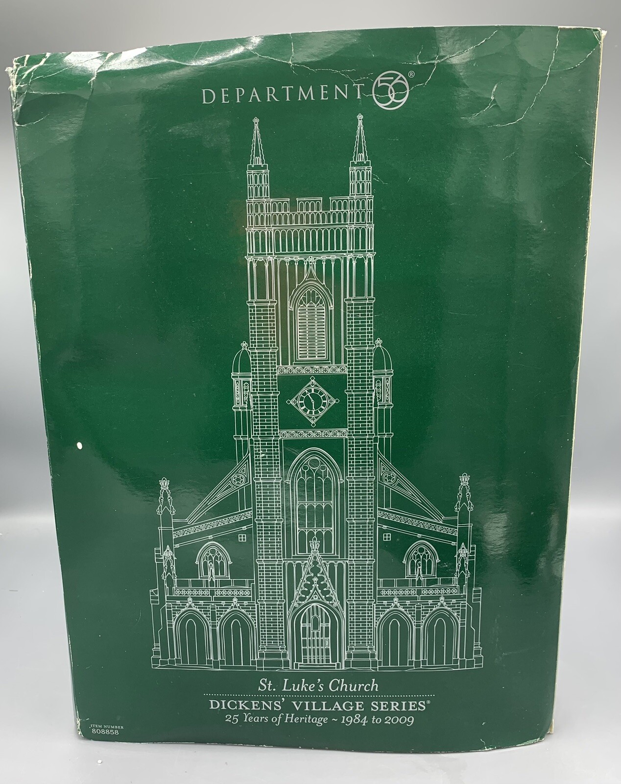 Dept 56 Dickens Village Series 25th Anniversary St. Luke’s Church 808858 READ