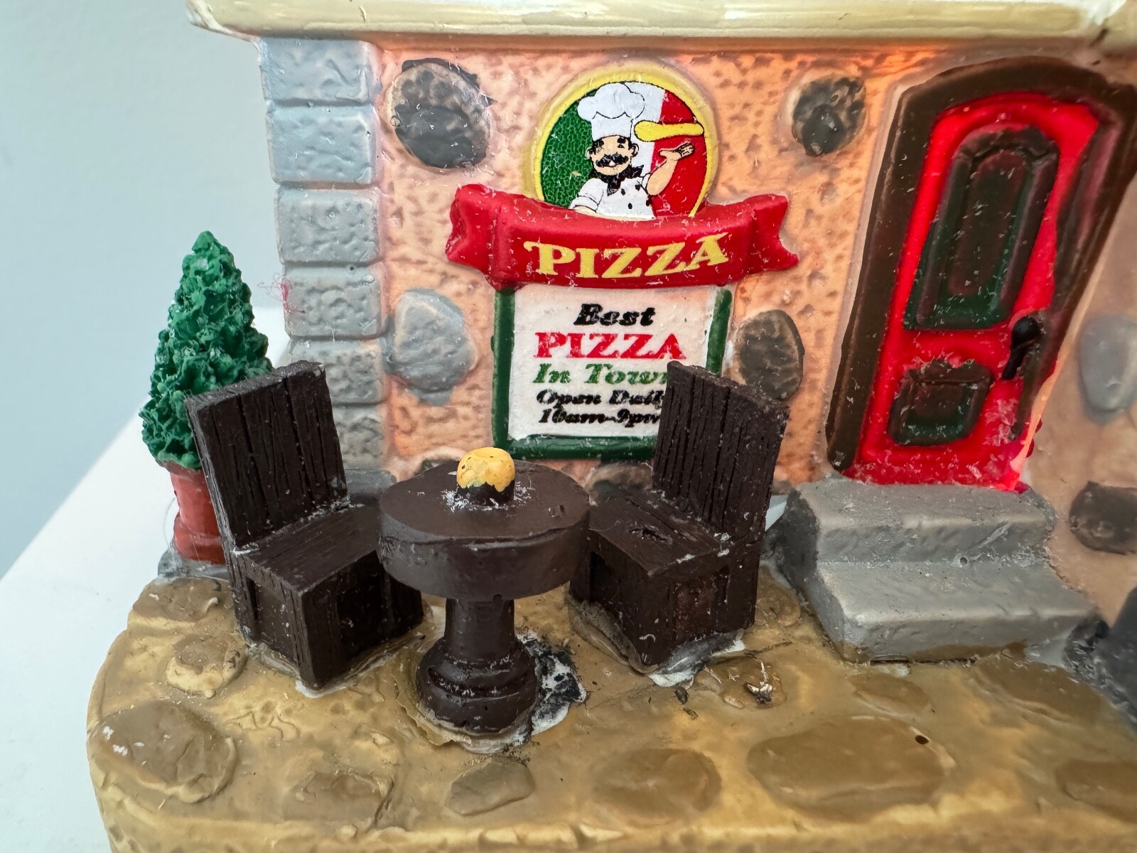 RARE Lemax Coventry Cove Salvatore’s Pizzeria Christmas Village House 2017 READ!