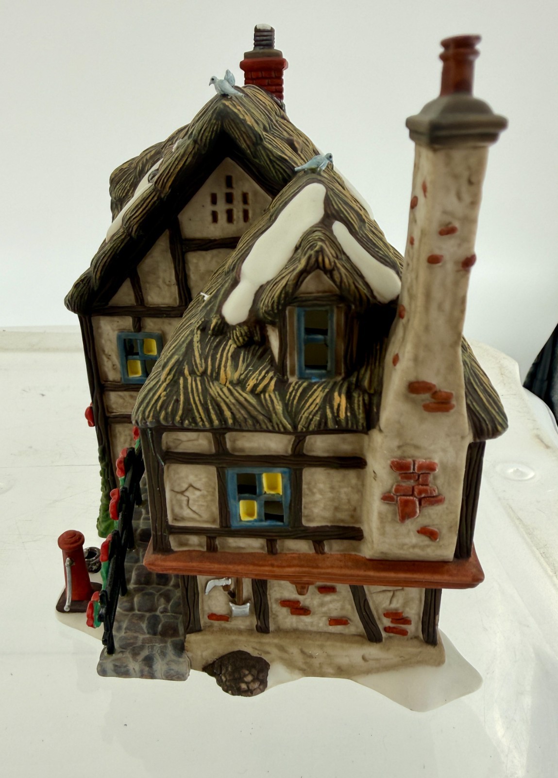 Department 56 Dickens Village Codington Cottage Bringing Home The Holly Set