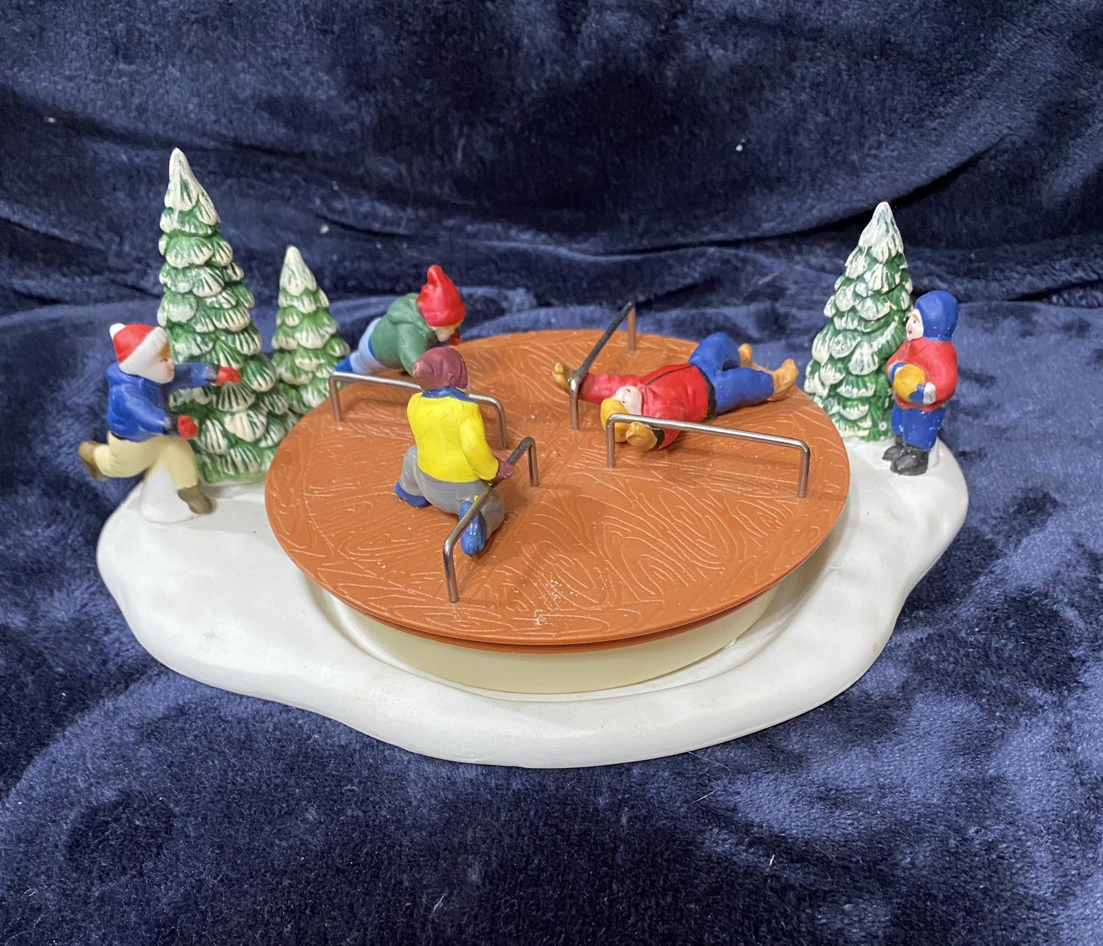 Lemax Christmas Collection Porcelain Merry-Go-Round 1996 Push It To Spin