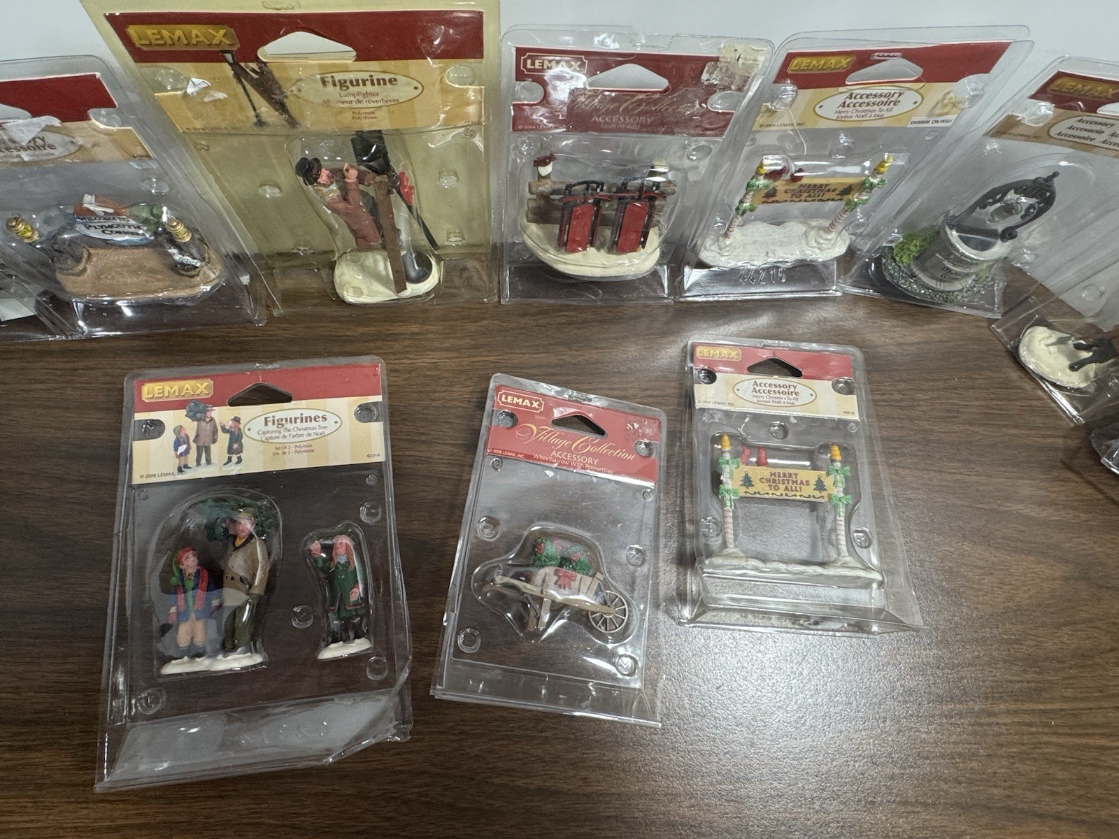 Lemax Village Collection Lot 15pcs Figurines Accessories Christmas