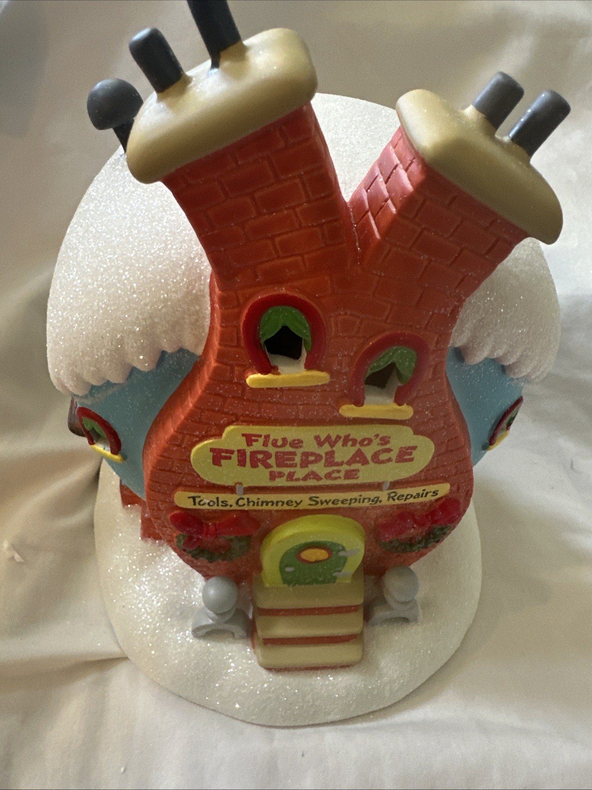 THE GRINCH Dept 56 Flue Who’s Fireplace Place 6003319 NEW