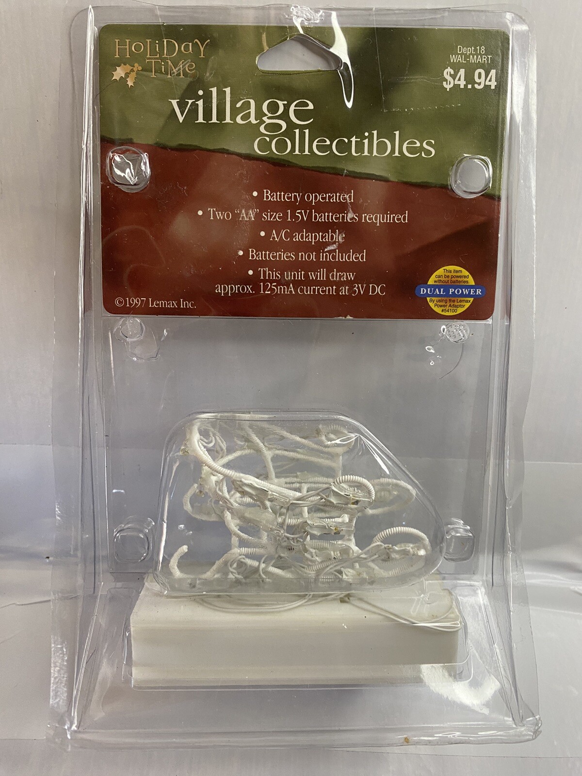1997 Lemax Village Collection Miniature Lighted Sculpture SLEIGH 74164 Open Box