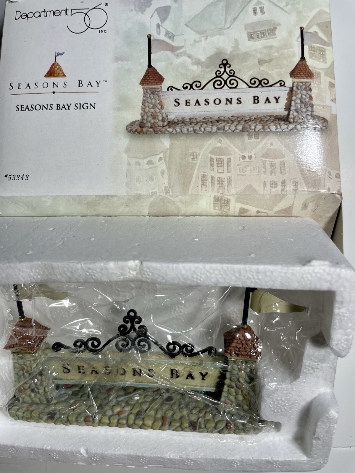 Dept 56 Seasons Bay Sign