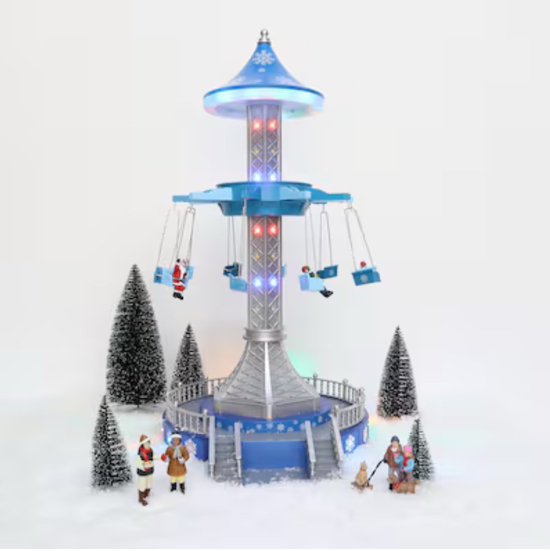 Carole Towne Amusement Park Ride Christmas Village Nolan’s Winter Tempest 2025