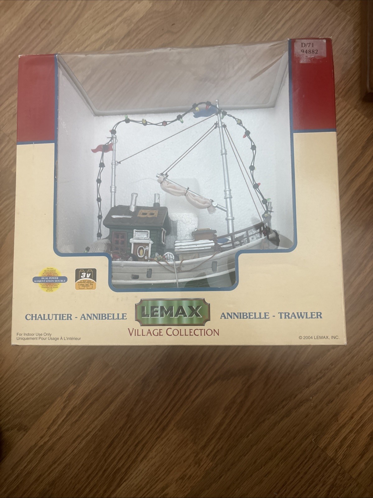 Lemax Annibelle Trawler NEW Lighted Ship Table Accent #44174CV 2004 Retired