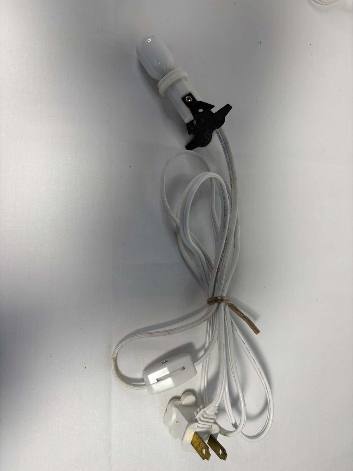 Department 56 Lemax Single Light Cord with On/Off Switch Works – W Bulb