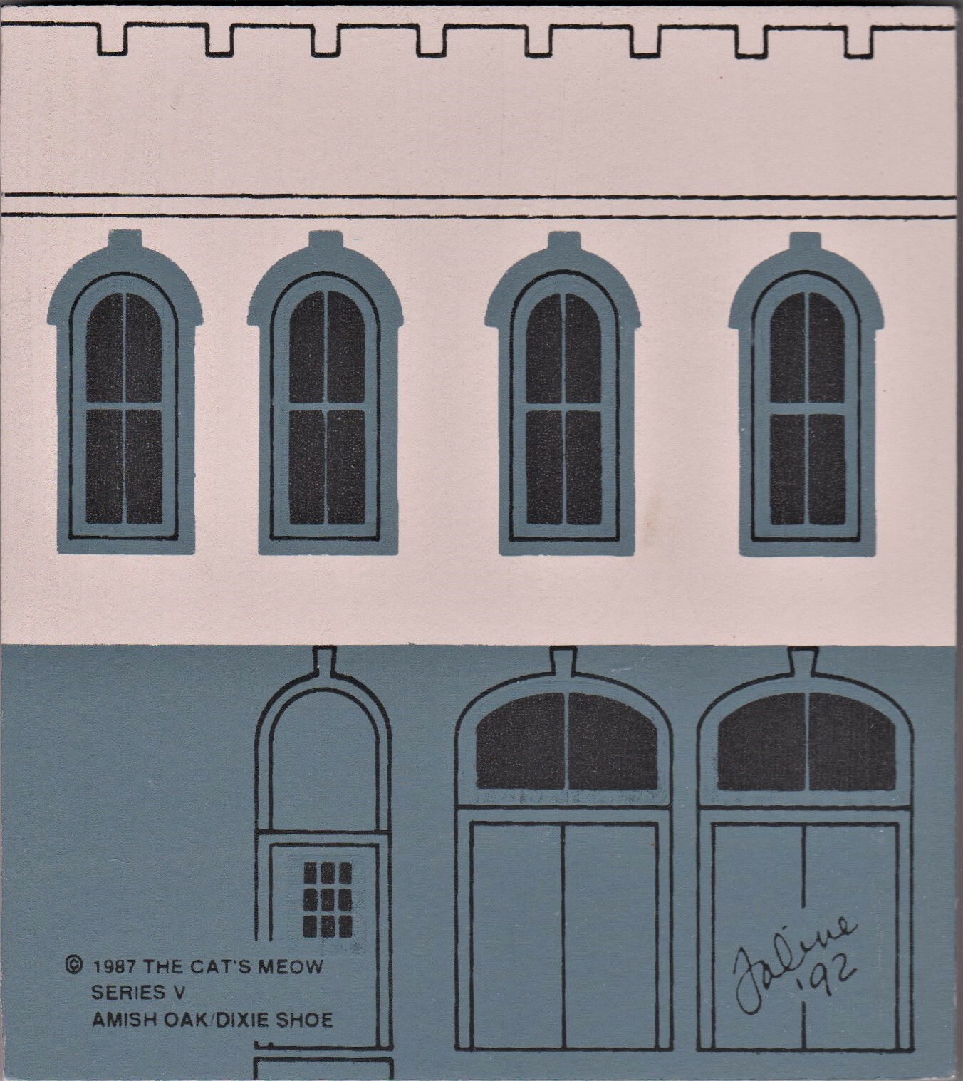 Cat’s Meow Village S-5 RT OH, ” Amish Furniture Co/Dixie Shoe” New/Value $18-$35