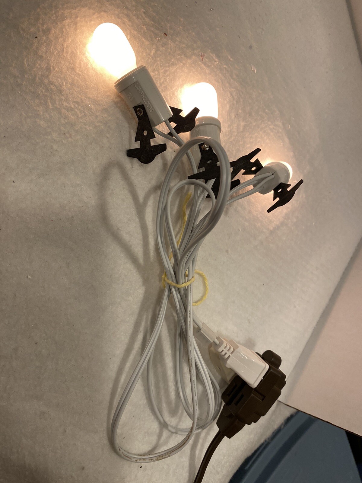 3 Socket Light Cord Set Dept 56 Christmas Village Sets On/Off Switch C7