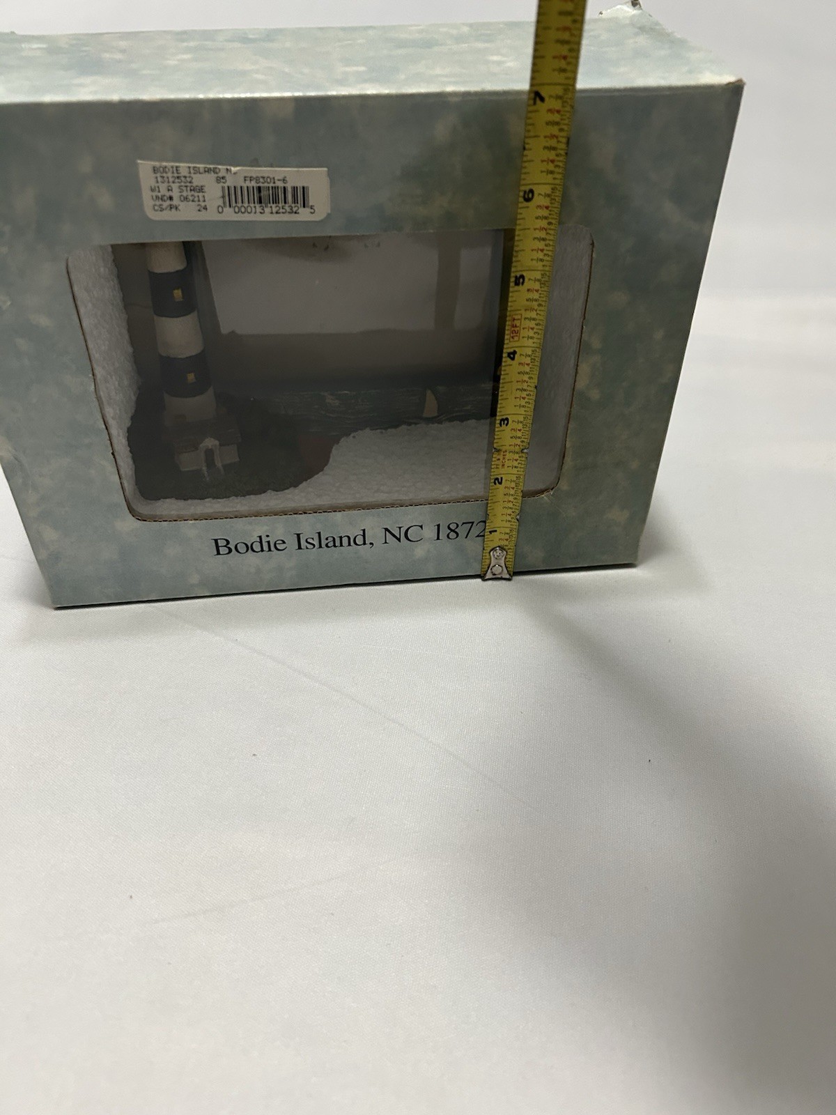 Bodie Island Lighthouse NC 1872 Collectible Boxed Model 6x8x3 in Rectangle