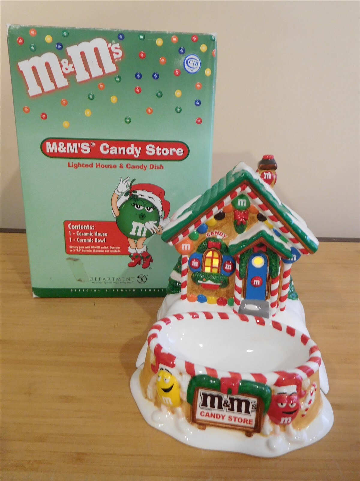 Dept 56 – M&M’s Lighted Candy Store & Candy Dish – #56.06231 – MIB