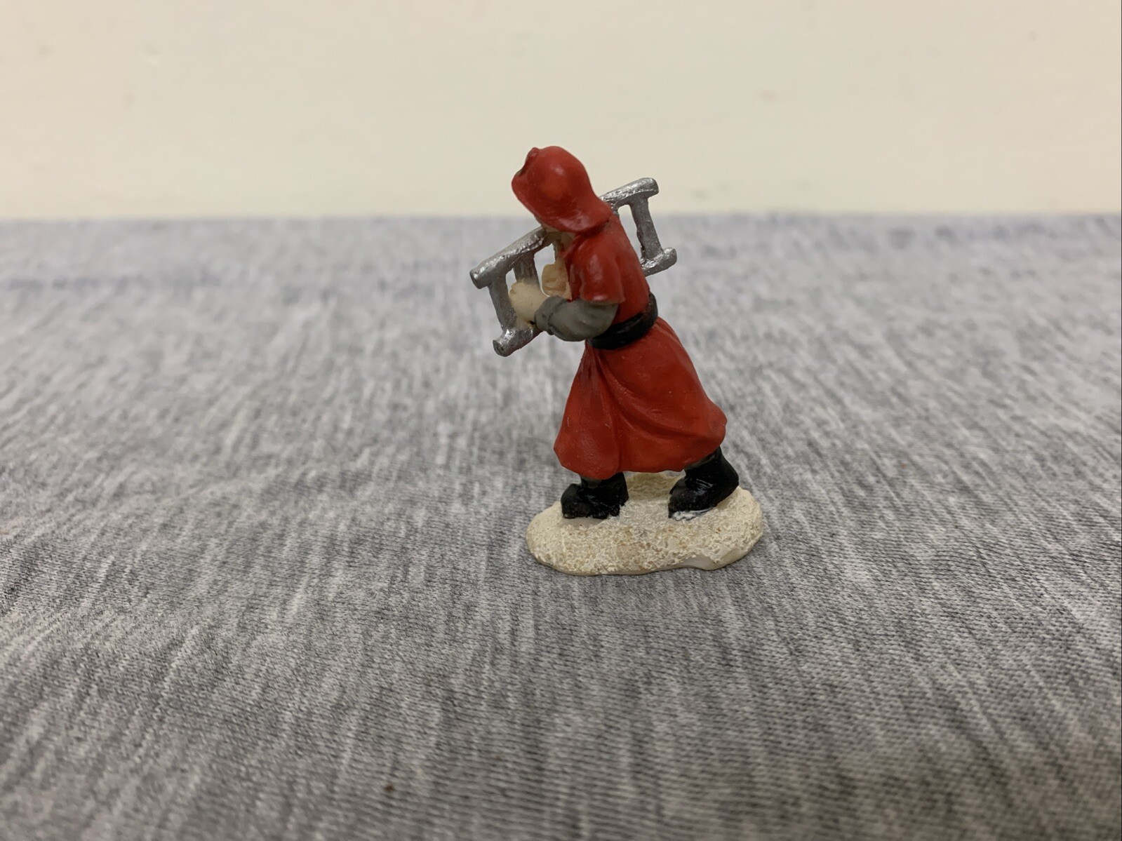 Vintage Christmas Village Miniature Firefighter Figurines Lot