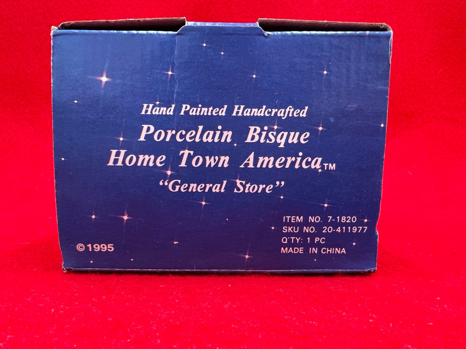 1995 CHRISTMAS HOME TOWN AMERICA COLLECTION PORCELAIN JOHN’S GENERAL STORE