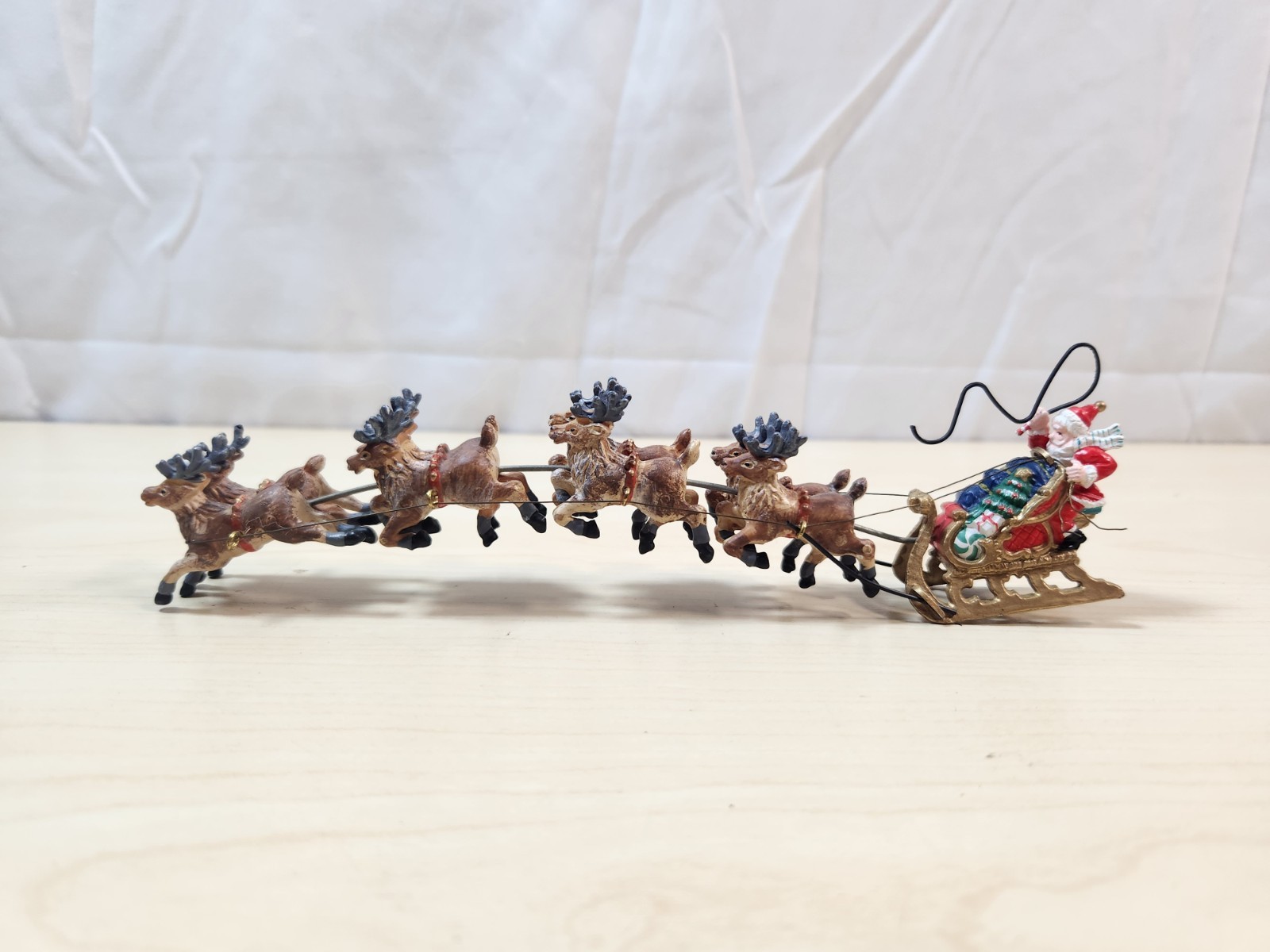 Department 56 Santa Sleigh 8 Reindeer Christmas Figurine Up Up Away Replacement
