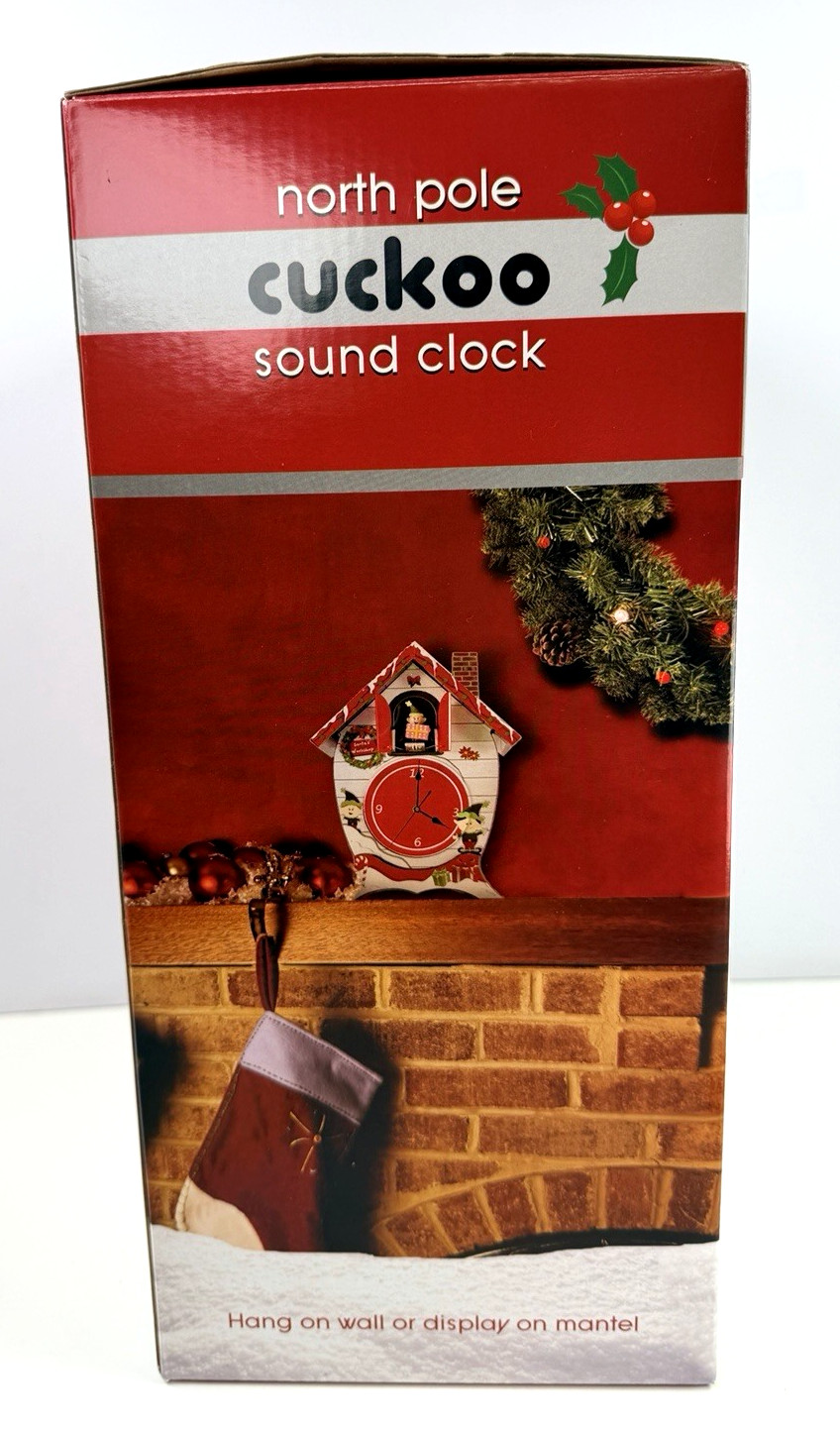 Santa’s North Pole Workshop Cuckoo Carol Sound Clock