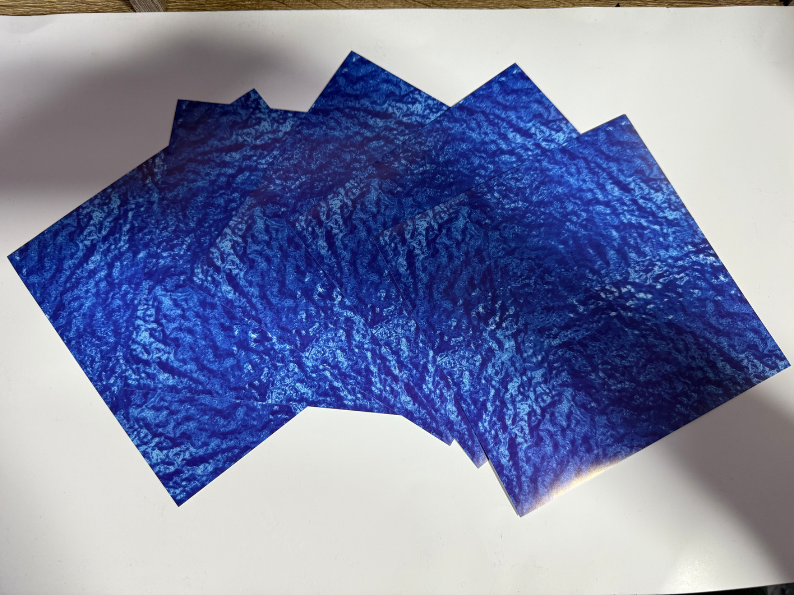 Blue Water Scenery Sheets for Collectible Villages – 5 Seamless 8.5×11
