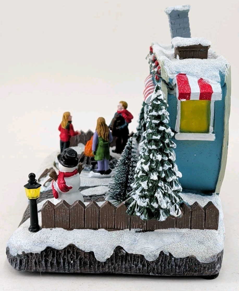 FG Square Light Up Camper Christmas Village Animated LED Holiday Decor Complete